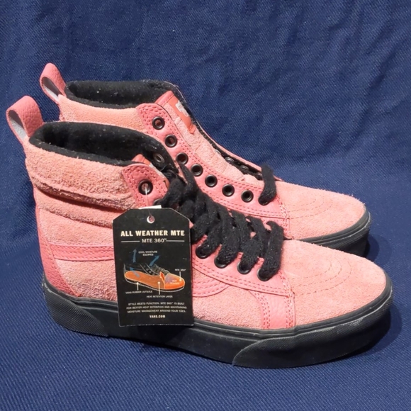 NWT Vans Sk8-hi Platform Desert Rose Leather Boots - Picture 3 of 7